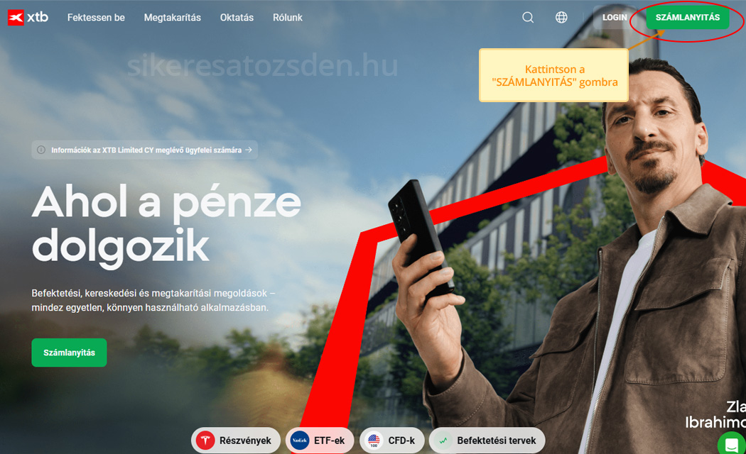 XTB értékelés leírás, online számlát nyitása