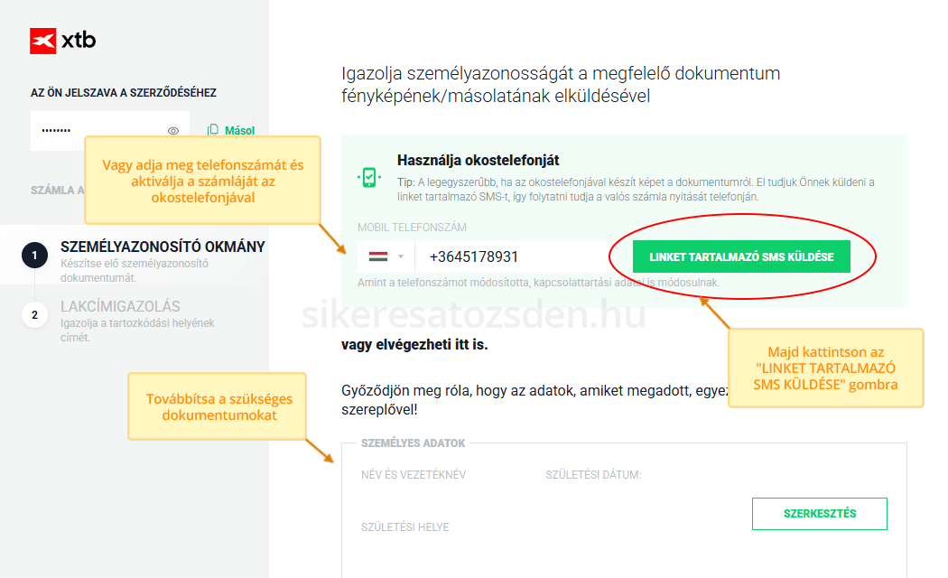 Töltsön fel két személyazonosító okmányt